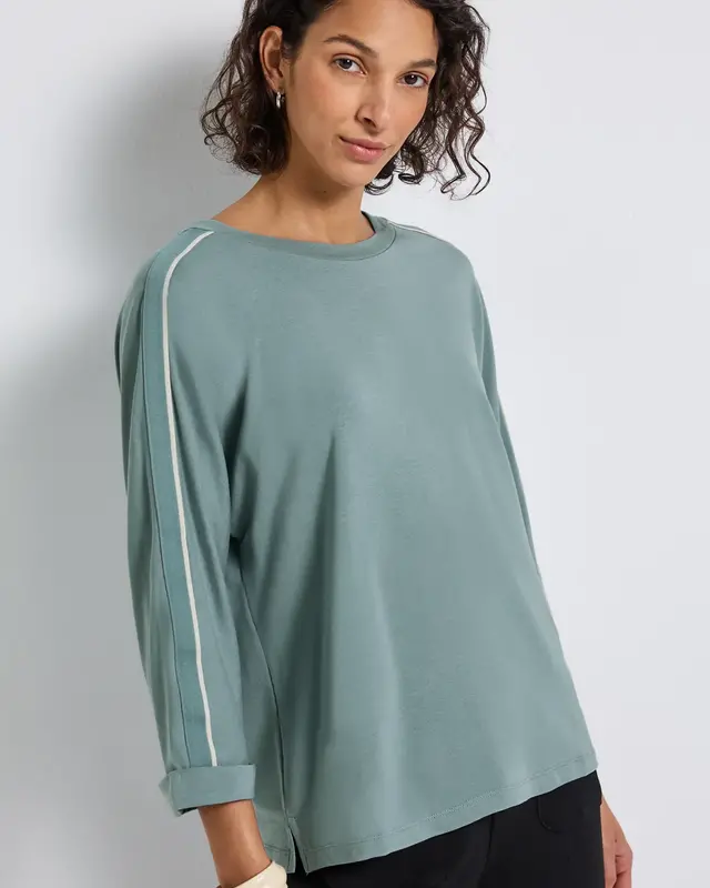 Street One Shirt mit Gallonstreifen - Arona Blue