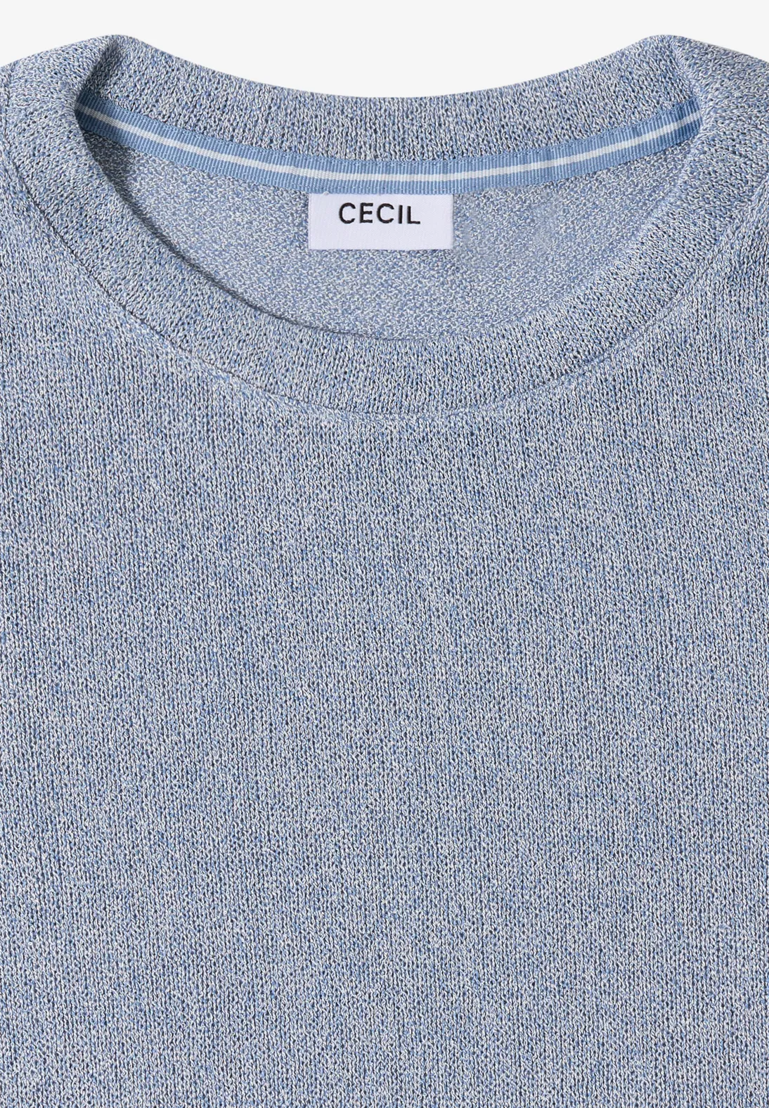Cecil Leichtes Strick-Look Shirt - Light Sky Blue