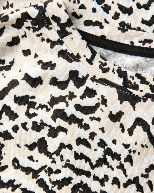 Street One Printed Batwing Shirt - Morning Beige