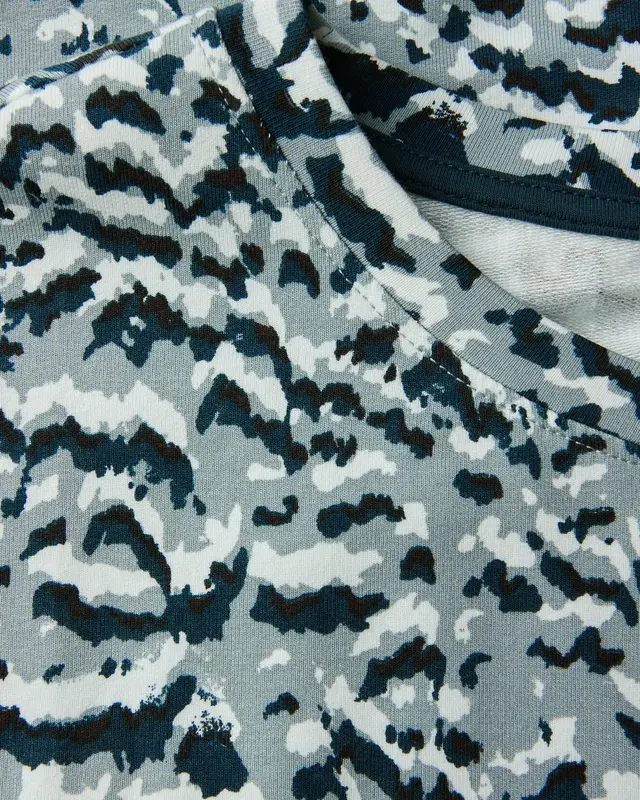 Street One Batwing Shirt met Patroon - Arona Blue