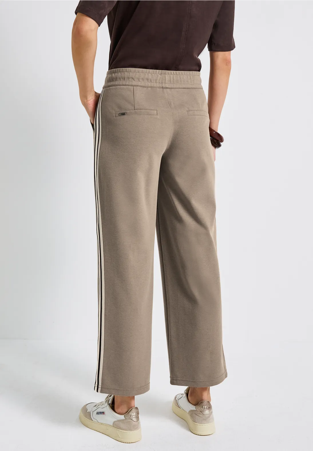 Street One Straight Leg Broek - Bark Brown