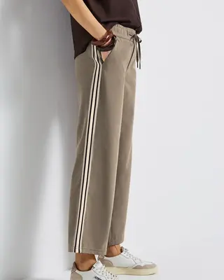 Street One Straight Leg Hose - Bark Brown