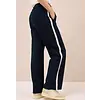 Wide Leg Pants with Tape Detail Neele - Urban Dark Blue