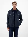Lerros Overshirt im Woll-Optik - Classic Navy