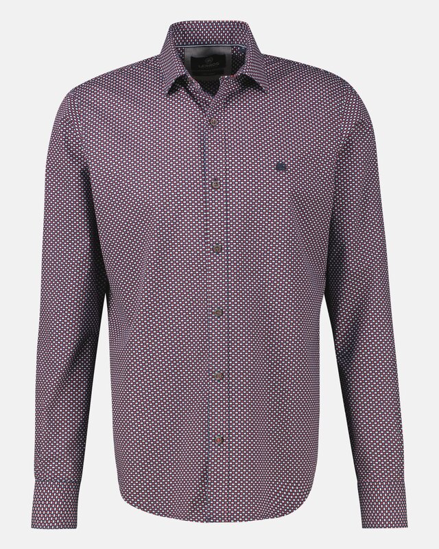 Lerros Print Hemd - Scandinavian Red