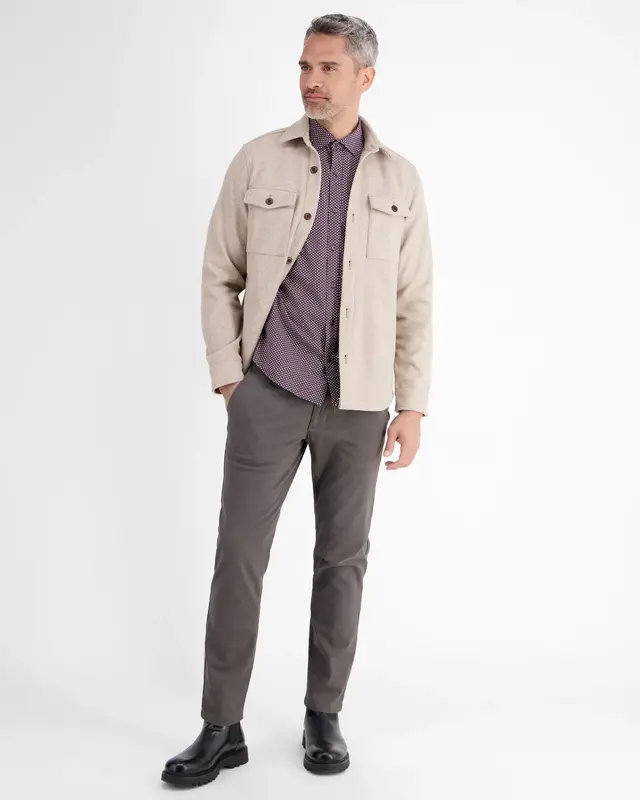 Lerros Print Hemd - Scandinavian Red