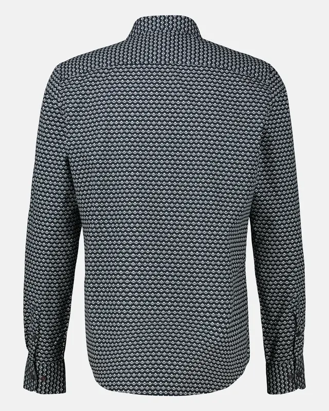 Lerros Overhemd met Print - Classic Navy