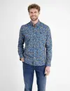 Lerros Stretch Hemd mit Blumen - Storm Blue