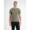 Gebreid T-Shirt met Borstzak - Nordic Olive
