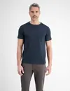 Lerros Gebreid T-Shirt met Borstzak - Classic Navy