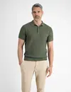 Lerros Poloshirt im Strick-Struktur - Nordic Olive