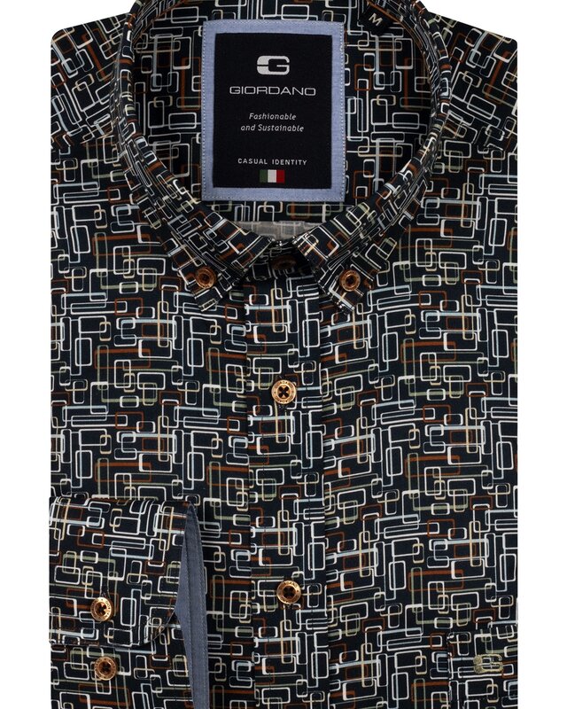 Giordano Geo Print Hemd - Green