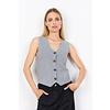 Knit Waistcoat Kanita 27 - Medium Grey Melange