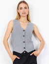 Soyaconcept Strick Weste Kanita 27 - Medium Grey Melange