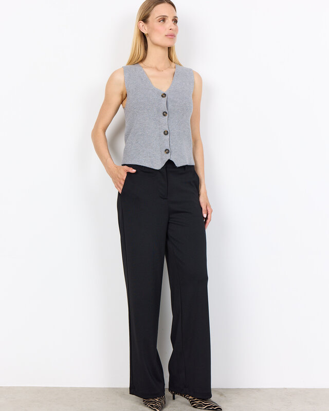 Soyaconcept Knit Waistcoat Kanita 27 - Medium Grey Melange