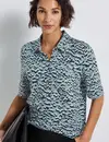 Street One Shirt im Blusenlook - Arona Blue