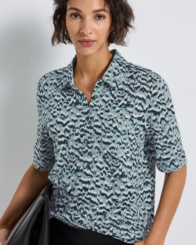 Street One Shirt in Blouselook - Arona Blue