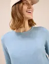 Cecil Basic Trui - Whisper Blue Melange