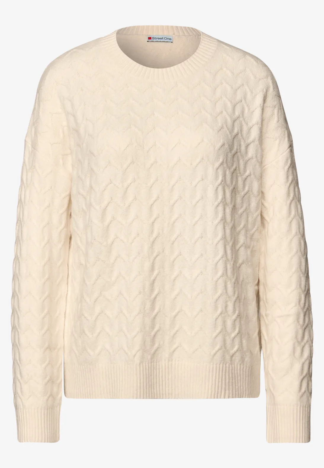 Street One Structured Jumper - Soft Beige