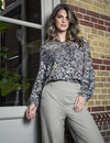 Elvira Collections Bluse Sanne - Navy Snake