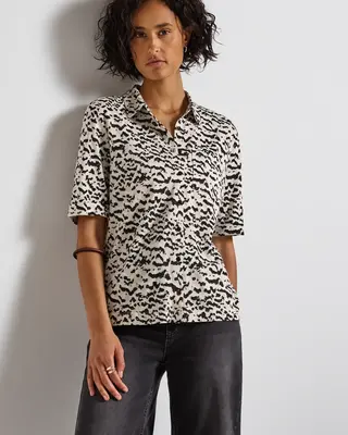 Street One Shirt im Blusenlook - Morning Beige