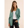 Open Cardigan - Jewel Green Melange