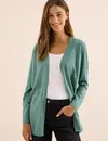 Cecil Open Cardigan - Jewel Green Melange