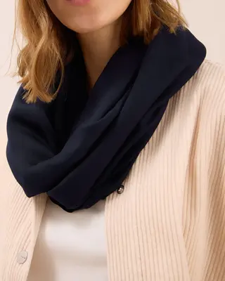 Cecil Loopschal in Unifarbe - Urban Dark Blue