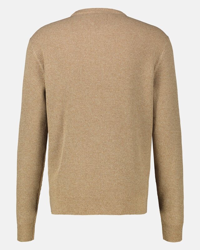 Lerros Trui in Gestructureerde Kwaliteit - Light Coffee