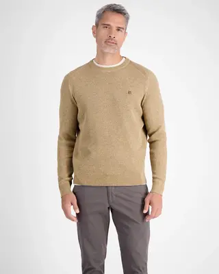 Lerros Pullover mit Struktur - Light Coffee
