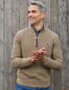 Lerros Troyer mit Melange Look - Light Coffee