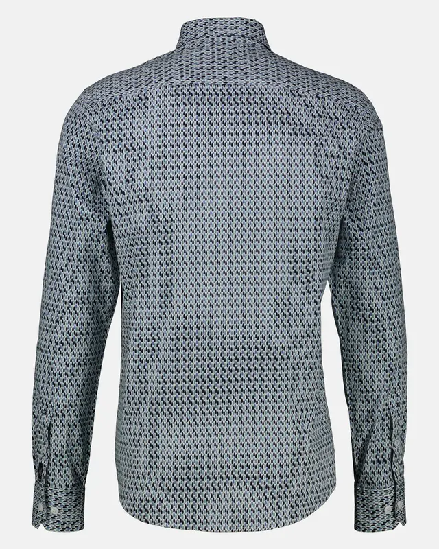 Lerros Stretch Popeline Shirt - Fjord Blue