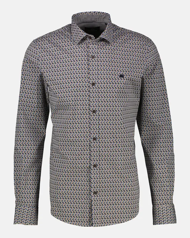 Lerros Stretch Popeline Shirt - Light Coffee