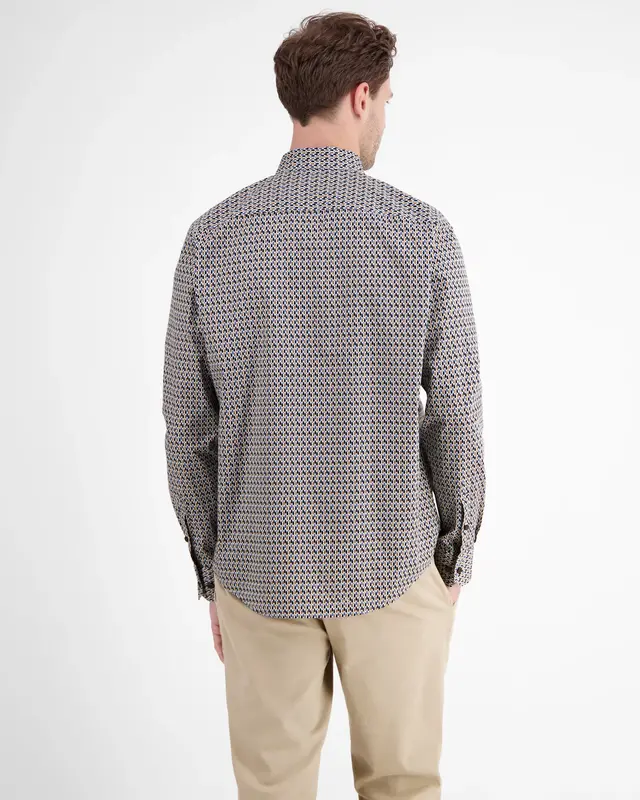 Lerros Stretch Popeline Shirt - Light Coffee