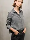 Street One Studio Denim Overshirt - Grey Random Washed