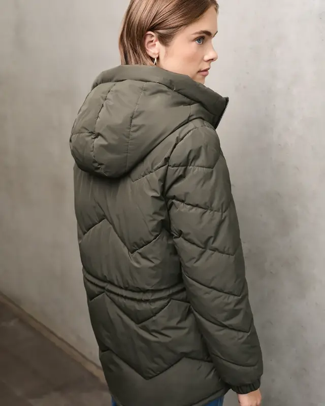 Street One Studio Steppjacke mit Kapuze - Beluga Green