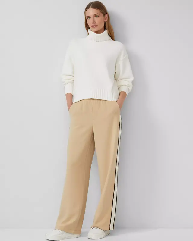 S. Oliver Strickpullover mit Rollkragen - Off White