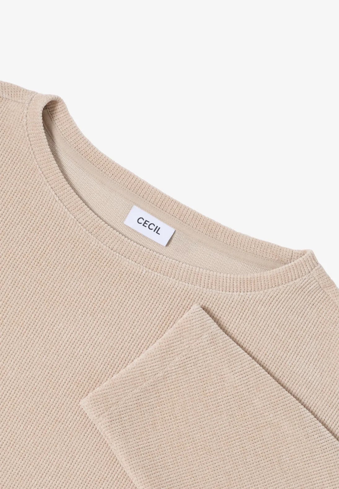 Cecil Cordshirt - Oat Milk Beige