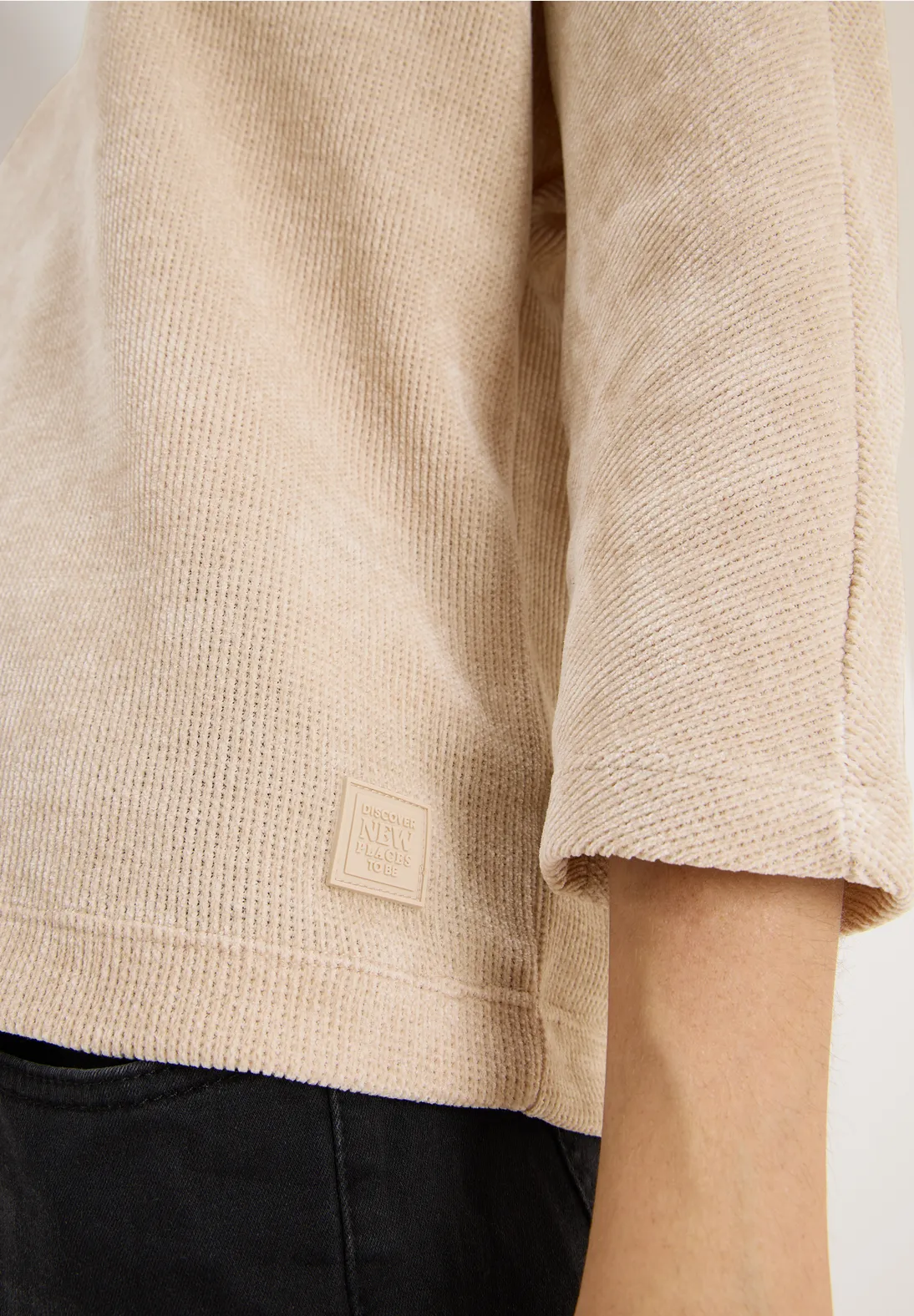 Cecil Cordshirt - Oat Milk Beige