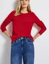 Street One Shirt mit Rippstruktur - Racing Red