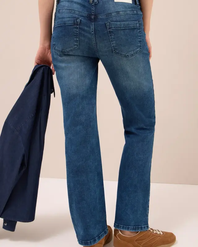 Cecil Bootcut Jeans Toronto - Dark Blue Wash