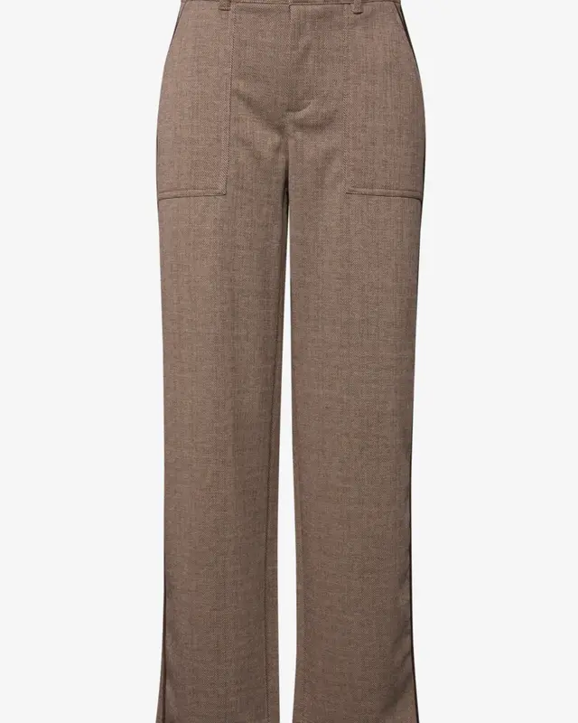 Street One Studio Straight Leg Pants - Sandstone Beige Melange