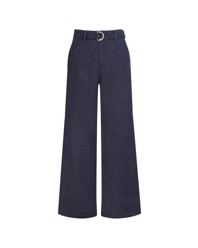 Elvira Collections Denim Pants Danna - Dark Blue Melange