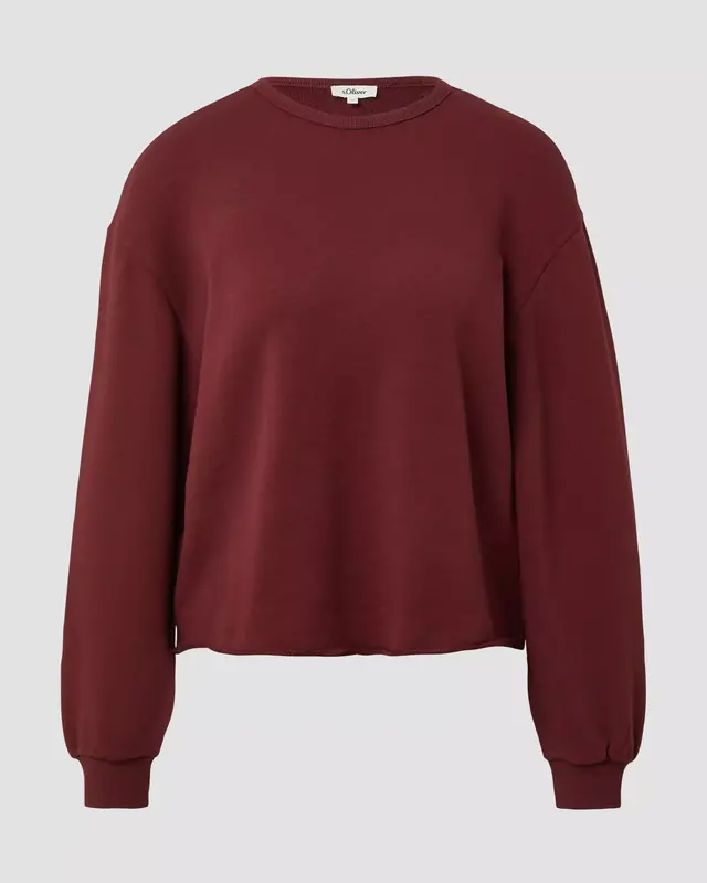 S. Oliver Pullover mit Rollsaum - Red