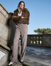 Mac Jeans  Corduroy Pants Chiara - Oxide Brown