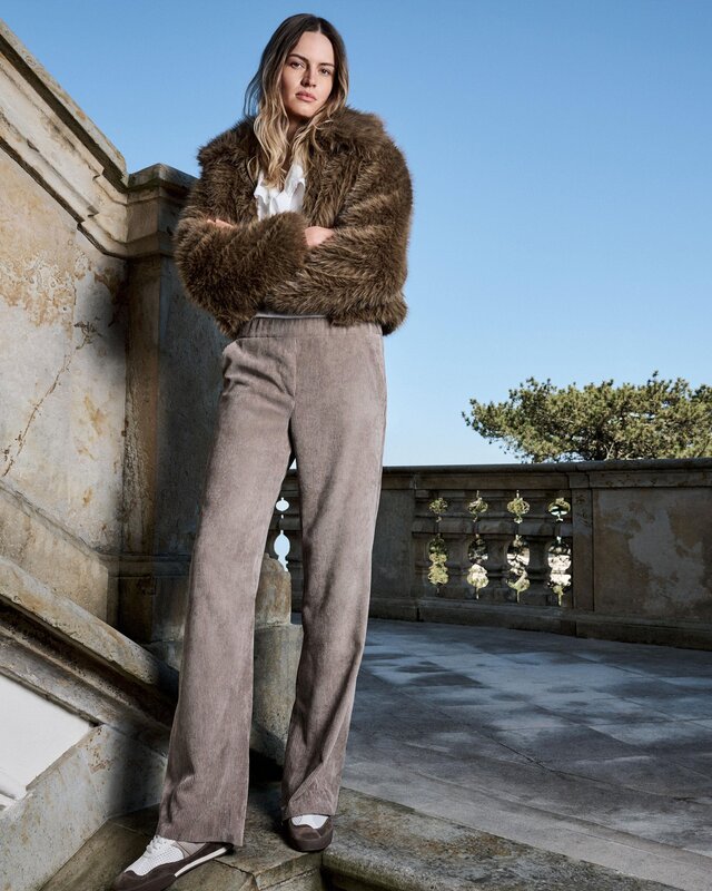 Mac Jeans Cord Hose Chiara - Oxide Brown