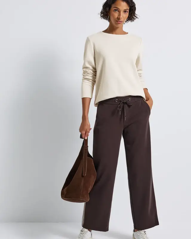 Street One Sweater met Ronde Hals - Tusk Cream