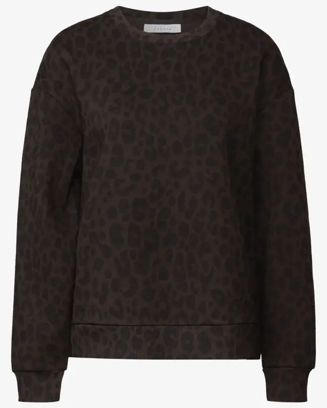 Street One Studio Loose Fit Leo Trui - Dark Auburn Brown