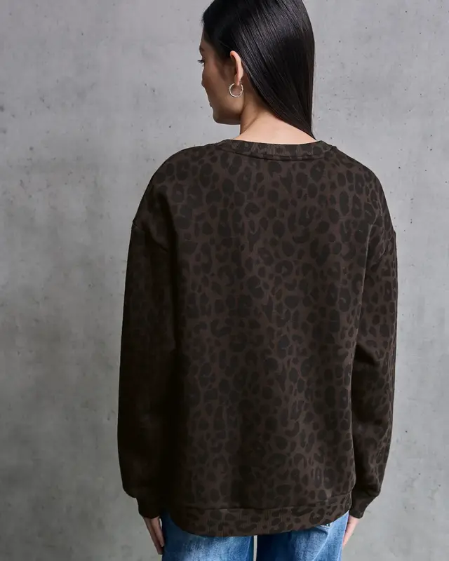 Street One Studio Loose Fit Leo Jumper - Dark Auburn Brown