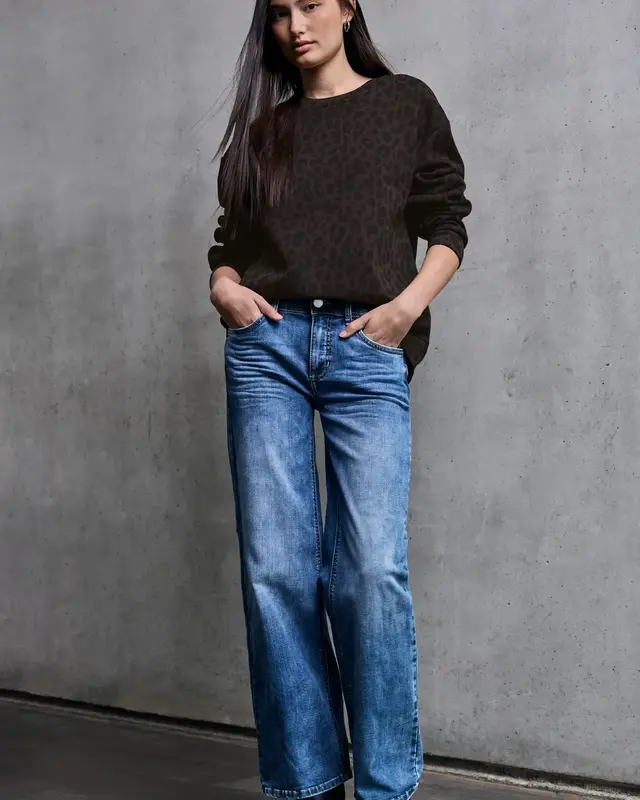 Street One Studio Loose Fit Leo Jumper - Dark Auburn Brown